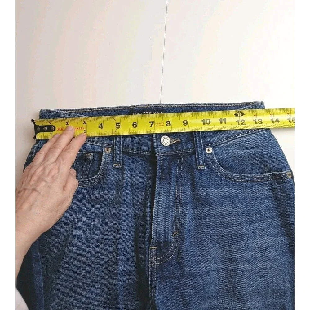 Lucky Brand Drew Mom Jeans High Rise Tapered Denim Blue Women's‎ Size 0/27 Ankle